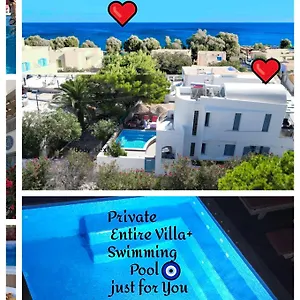 Captain Lazaros Villa: Black With Pool And Sea View