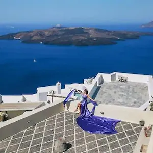 Beautiful Santorini Galazio 2 Bedrooms Private Terrace Breathtaking Caldera Views * Fíra